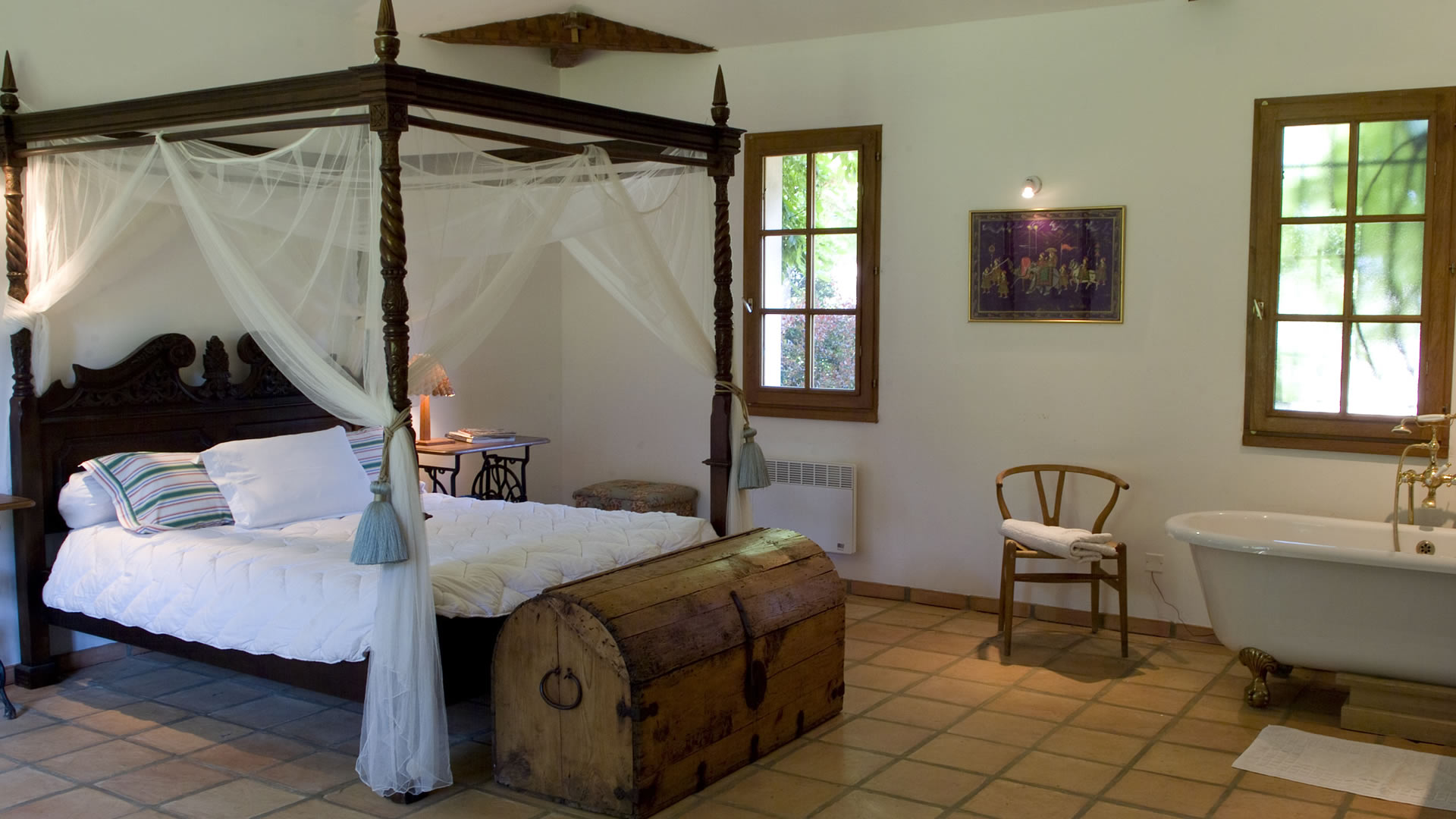 Suite parentale avec salle de bain ouverte