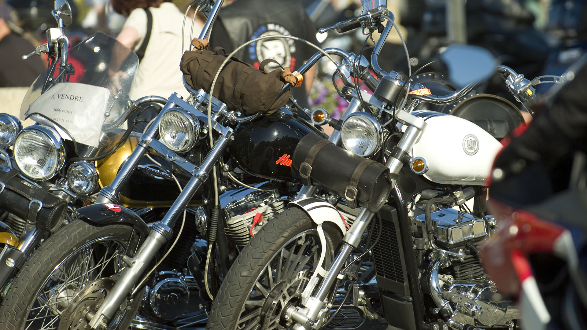 Grand rassemblement motos